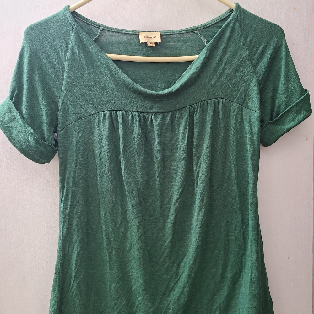 Ella Moss Green Short Sleeve Top